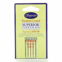 Superior Topstitch Machine Needle Size 100/16 5ct - 13210016