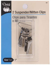 Suspender Clip Nickel 2 ct 10