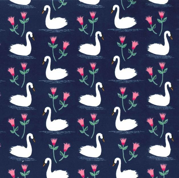 Swans A Swimming Minky SMP6943-MIDN-D