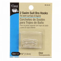 Swim Suit Bra Hooks Clear 3/4in 99-34-61P