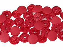 Tool-less Plastic Snap Fasteners 9mm Red KGOTS-98