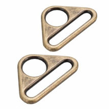 Triangle Ring Flat 1" Antique Brass 2 pcs HAR1TRABTWO