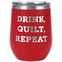 Tumbler-Red Drink Quilt Repeat  TWB12