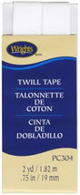 Twill Tape 3/4in White 117304030