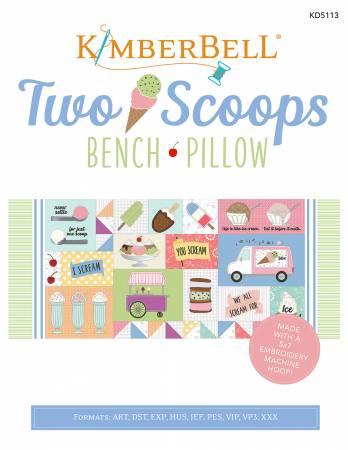 Two Scoops Bench Pillow Embroidery CD KD5113