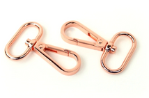 Two Swivel Hooks 1"-Rose Gold STS139C