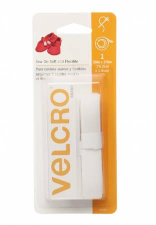 VELCRO® Brand Fastener Soft & Flex Sew-In White 5/8in x 30in 90320V