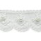 Vintage Bridal Lace W/ Pearls Trim 1-3/8" White IR7056WH