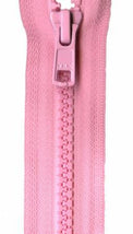 Vislon 1-Way Separating Zipper 14in Pink VSP14-513