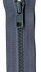 Vislon 1-Way Separating Zipper 16in Dark Gray VSP16-578