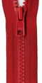 Vislon 1-Way Separating Zipper 16in Red VSP16-519