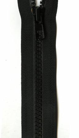 Vislon 1-Way Separating Zipper 18in Black VSP18-580