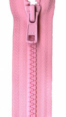Vislon 1-Way Separating Zipper 24in Pink VSP24-513
