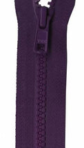 Vislon 1-Way Separating Zipper 24in Purple VSP24-866