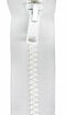 Vislon 1-Way Separating Zipper 24in White VSP24-501