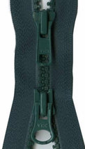 Vislon 2-Way Separating Zipper 26" - Dark Green