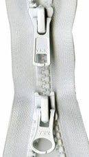 Vislon 2-Way Separating Zipper 26in White V2W26-501