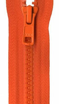 Vislon Closed Bottom Zipper 7in Burnt Orange VCL07-523