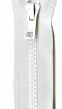 Vislon Closed Bottom Zipper 7in White VCL07-501