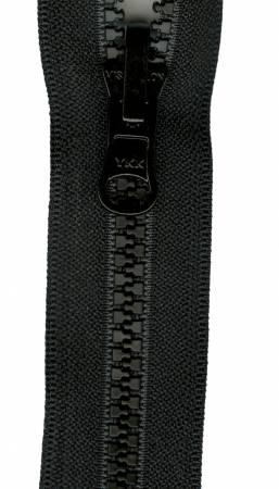 Vislon Reversible Separating Zipper 18in Black VRS18-580
