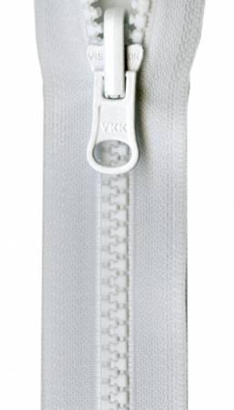 Vislon Reversible Separating Zipper 18in White VRS18-501