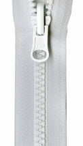 Vislon Reversible Separating Zipper 24in White VRS24-501