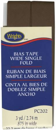 Wide Single Fold Bias Tape Mocha-  117202765