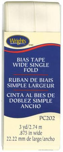 Wide Single Fold Bias Tape Oyster-  117202028