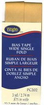 Wide Single Fold Bias Tape Tan-  117202073