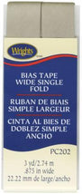 Wide Single Fold Bias Tape Taupe-  117202033