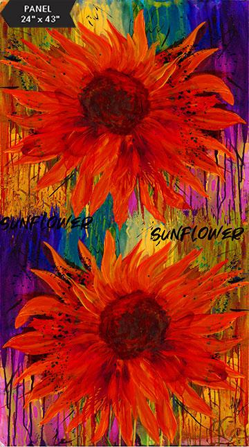 Wildflower-24" Sunflower Panel Brick 40077-38
