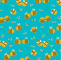 Bee Mine-Love Bee Teal/Yellow 12022079