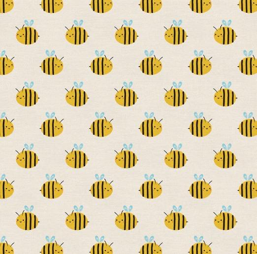 Bee Mine-Bee Stripe Cream/Yellow 12022081