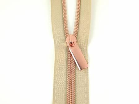 Zippers By The Yard Beige Tape3 yds