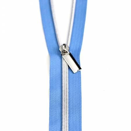 Zippers by The Yard-Blue Jean/Nickel ZBY5C51