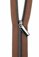 Zippers by The Yard-Brown/Gunmetal