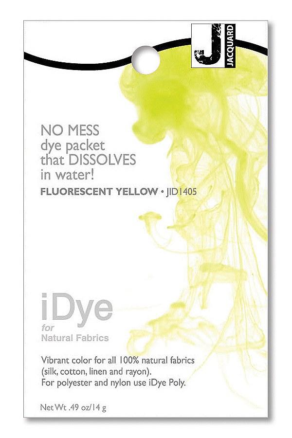 iDye 14g pkg Natural - Flourescent Yellow Fabric Dye